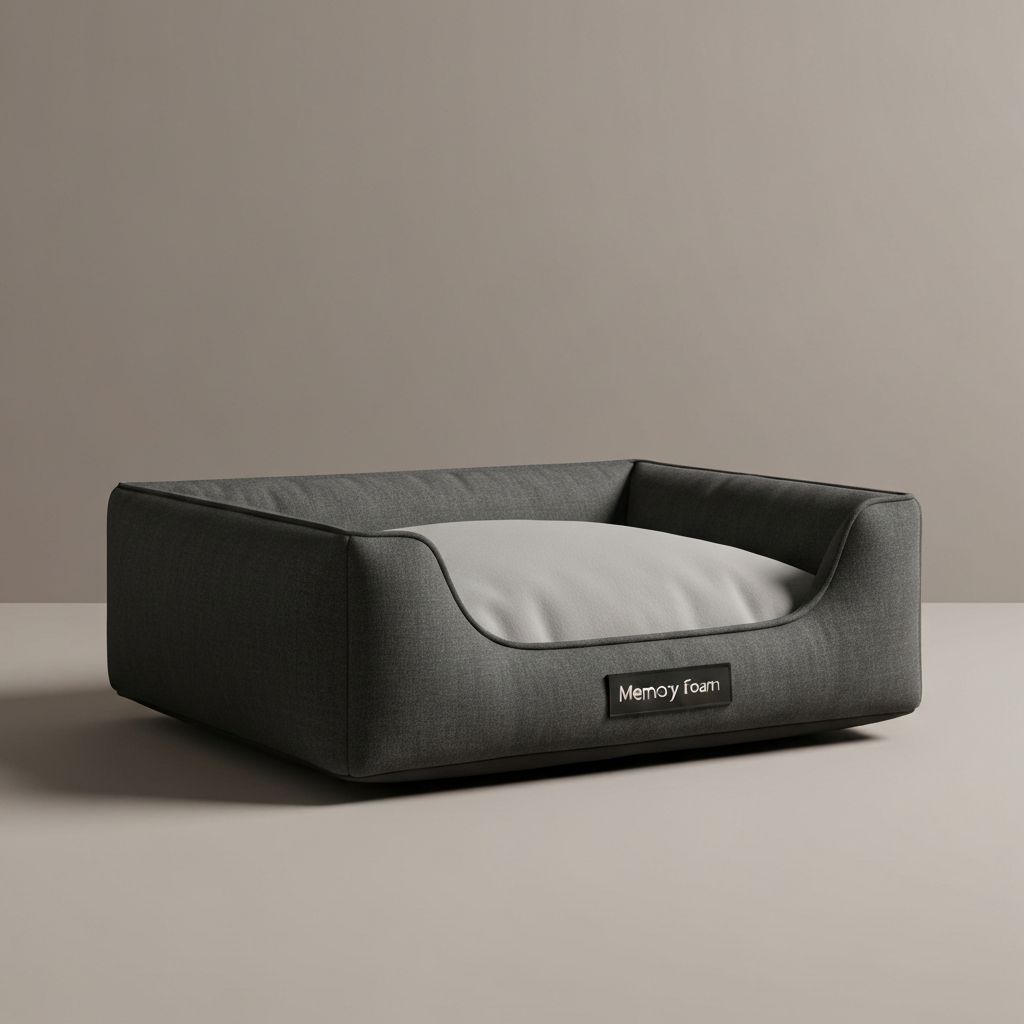 Anthrazit Liegeplatz mit Memory Foam